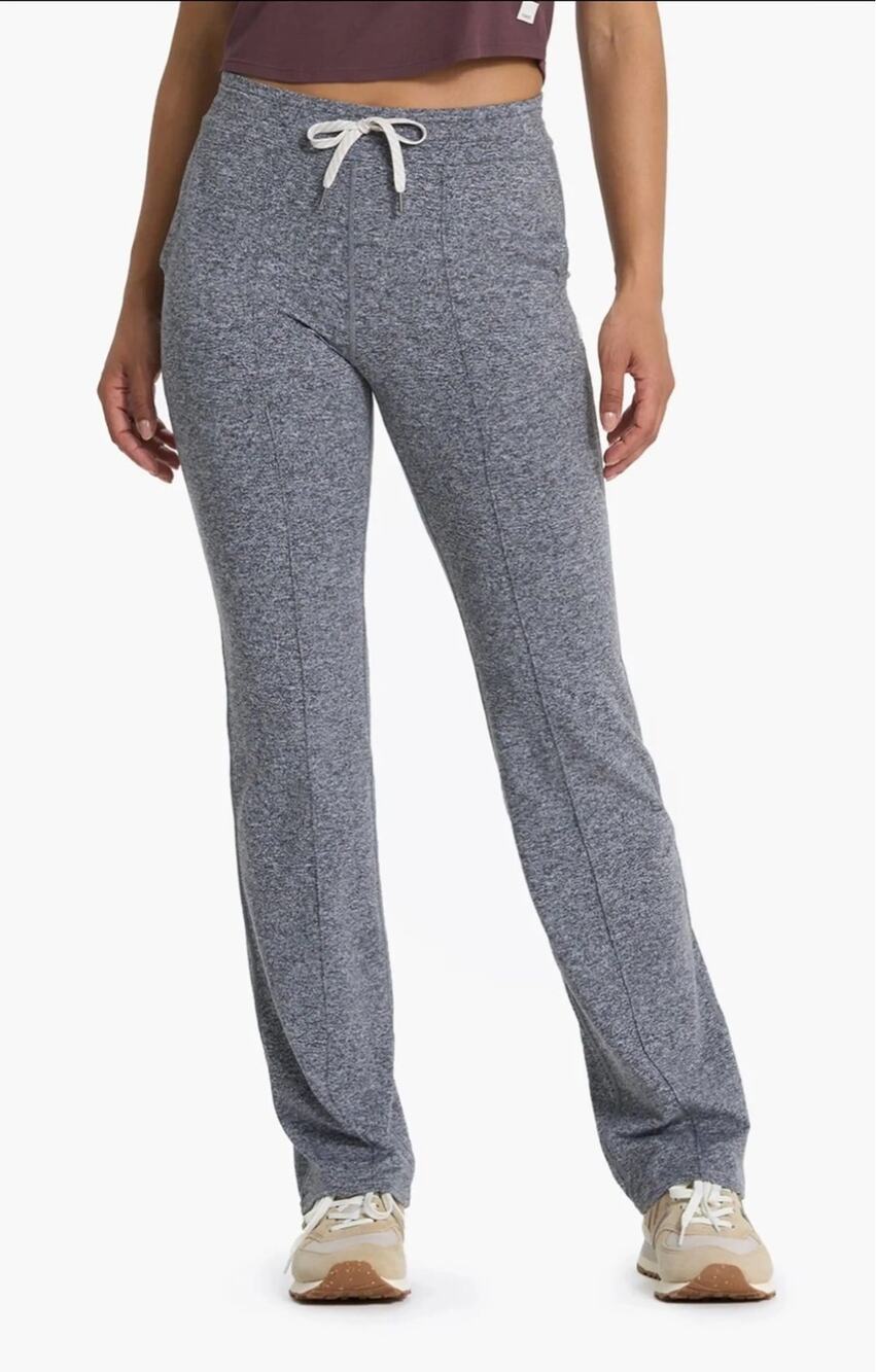 Vuori Heather Grey Halo Wide Leg Flare Pants VW425 Size Large